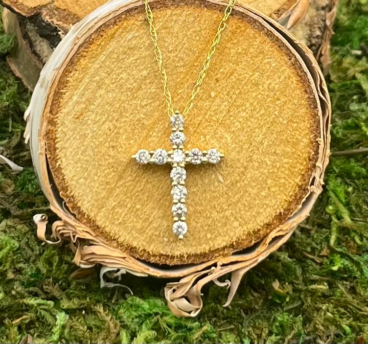 .25 ctw Diamond Cross Necklace