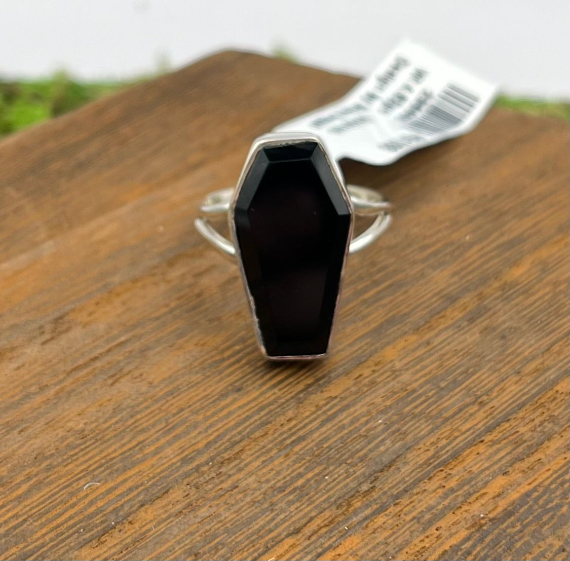 Sterling Silver "Coffin" Ring